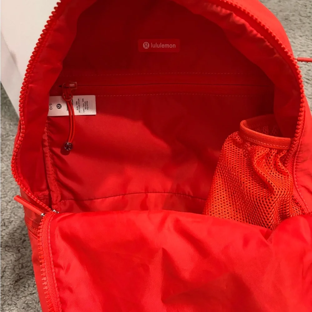 lululemon athletica Bright Red Mini Backpack with Logo Patch